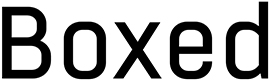 Boxed font