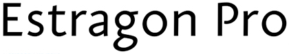 Estragon Pro font