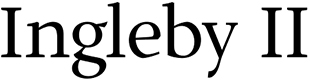 Ingleby II font