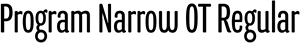 Program font