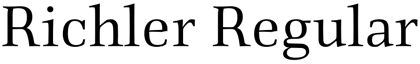 Richler font