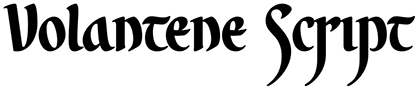 Volantene Script free font