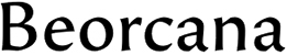 Beorcana font Beorcana font