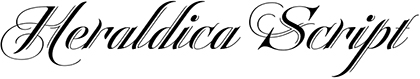 Heraldica Script font