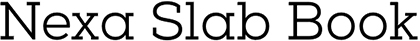 Nexa Slab font Nexa Slab font