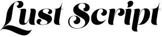 Lust Script font